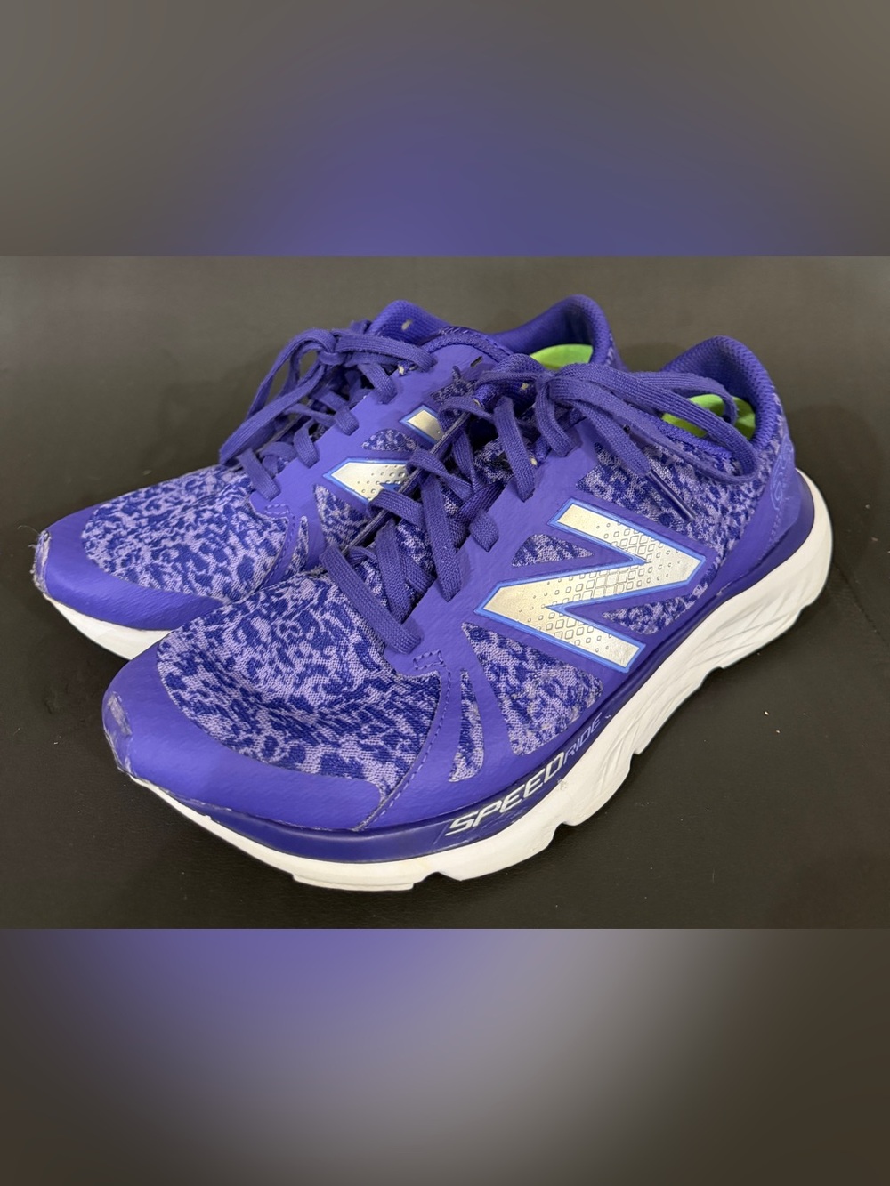 New Balance Women's Purple Athletic Running Shoes with White Midsoles